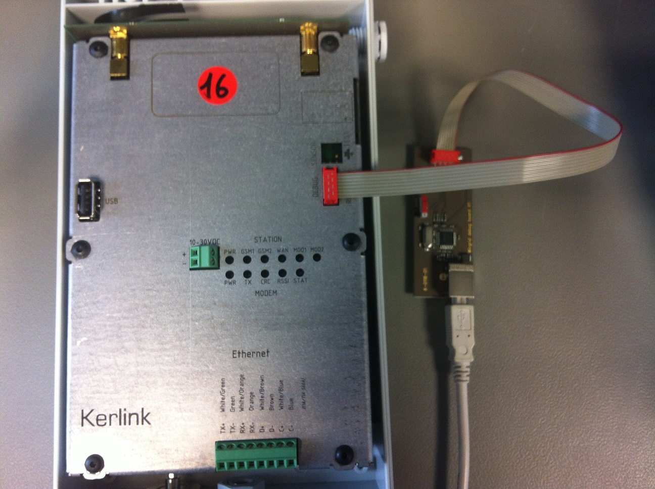 debug probe connection